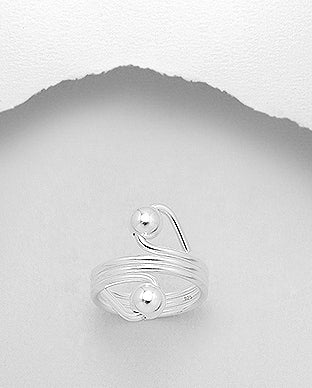 Sterling Silver Ball Ring