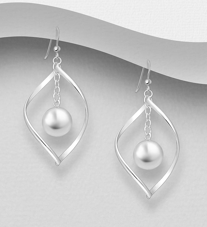 Sterling Silver Ball Hook Earrings