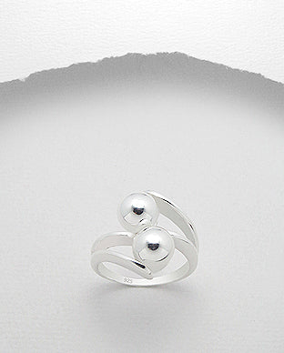 Sterling Silver Ball Ring
